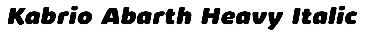 Kabrio Abarth Heavy Italic image